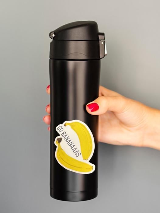 Go Bananas Sticker | Waterproof Vinyl Fruit Decal